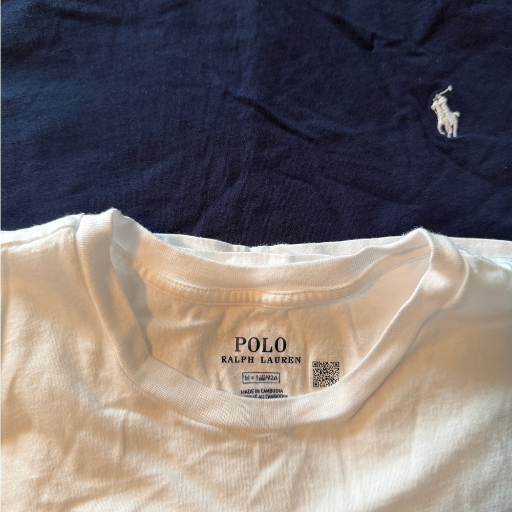 Polo by Ralph Lauren Navy and White T-Shirts - Picture 3 of 3
